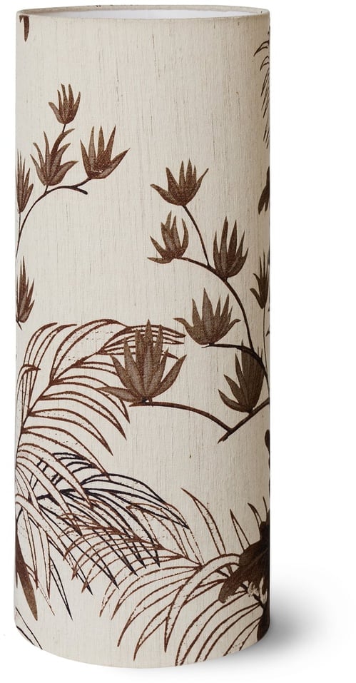 HKliving - Cylinder Leuchtenschirm, Ø 28,5 cm, floral