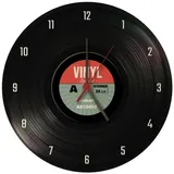 speecheese Retro Vinyl Special Schallplatte Wanduhr Musikalischer Zeitmesser Kreisförmige Bunte Schallplatte Farbenfrohes Label-Design Trendaffe Records
