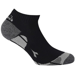 Diadora Unisex Sneaker Sportsocken, 6er Pack - Socken, Mehrfachpackung, Logo, Muster Schwarz 35-38