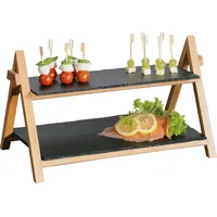 KESPER Etagere 2stöckig Platten Schiefer 45x6x31cm