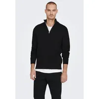 ONLY & SONS Strickpullover »OS Knit«, Gr. L (52), Black, & 73495245-L