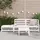 vidaXL Gartensofa 2-Sitzer Loungesessel weiß