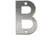 MS Beschläge - Edelstahl Hausnummern 0-9 Buchstaben A-i matt gebürstet Hauswandziffern Türnummer B)