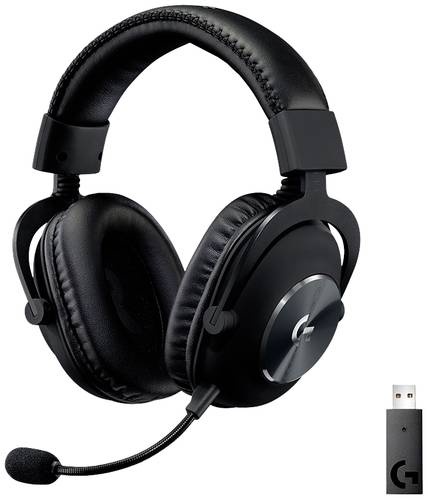 Logitech Gaming PRO X Gaming On Ear Headset Funk 7.1 Surround Schwarz Lautstärkeregelung, Mikrofon-