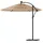 vidaXL Sonnenschirm 246 x 246 cm Braun
