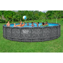 BESTWAY APX365TM Frame Pool Ø 610 x 132 cm inkl. Sandfilteranlage und Abdeckplane