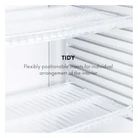 Klarstein Happy Hour Minibar 33 l 5-15°C 25 dB hoch Silber-Metallic