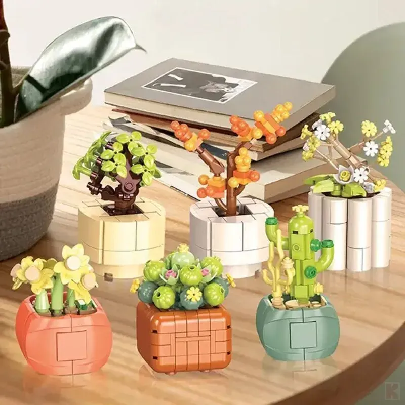 Jie Star JJ9080 6 kleine Bonsai Bäume