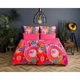 HIP Satin Wende Bettwäsche Giselah 135x200 Reißverschluss, Wendeoptik, Mandala, bunt Rosa bunt