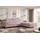 altdecor Ecksofa Cord mit Schlaffunktion 2-Sitzer Grau