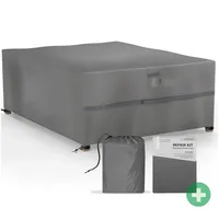 Sanzaro Abdeckung Gartenmöbel 200 x 160 x 70 cm Grau