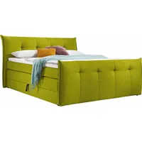 Set One by Musterring Boxspringbett "Florida", grün, B:225cm L:228cm,