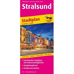 Publicpress Stadtplan Stralsund  Karte (im Sinne von Landkarte)