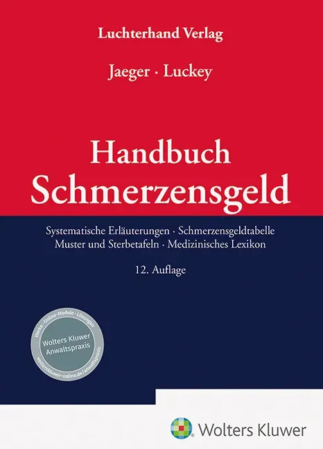 Handbuch Schmerzensgeld - Lothar Jaeger  Jan Luckey  Gebunden