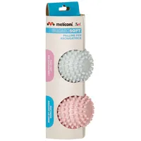 MELICONI Trocknerbälle 2er-Pack Rosa/Hellblau