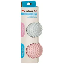 MELICONI Trocknerbälle 2er-Pack Rosa/Hellblau