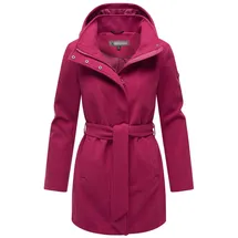 Marikoo Damen, Übergangsmantel (XS-3XL) - Eleganter Mantel mit Taillengürtel und Oversized Hood Kapuze