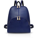 NICOLE & DORIS Damen Rucksack Casual Rucksack für Damen wasserdichte Handtasche für Frauen Rucksäcke Kunstleder Blau