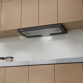 Ciarra VM6906DB Flachschirmhaube 60 cm Schwarz