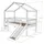 Vipack Hausbett Forrest 90 x 200 cm Buche massiv lackiert weiß