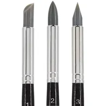 Meyco Modellierpinsel Set 3 St. 16,5 cm Schwarz