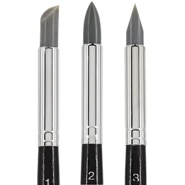 Meyco Modellierpinsel Set 3 St. 16,5 cm Schwarz