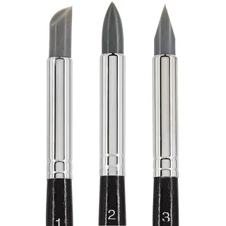 Meyco Modellierpinsel Set 3 St. 16,5 cm Schwarz