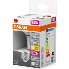 Osram LED Reflektorlampe mit E27 6,4W ersetzt 50W Warmweiß