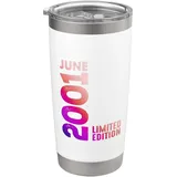 Juni 2001 Jahr 2001 Retro 2001 Vintage Limited Edition 2001 Doppelwandiger Edelstahl-Thermobecher