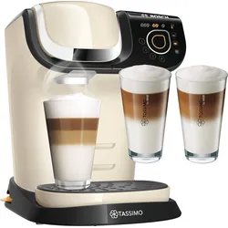 Kapselmaschine »My Way 2 TAS6507, inkl. 2 Gläser »by WMF« im Wert von 9,99 € UVP«, mit Wasserfilter BRITA MAXTRA, Personalisierung, über 70 Getränke, 29172169-0 hellbeige