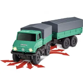 CARSON RC-Auto Mercedes-Benz Unimog Forst mit Hänger 2,4G RTR grau (500504165)