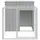 vidaXL Freilaufgehege 110 x 201 x 110 cm grau