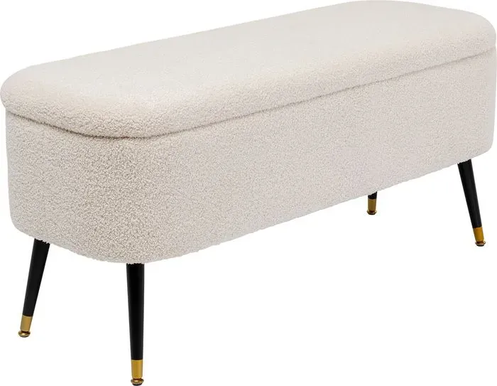 KARE DESIGN Bank Rico 86925 Stoff Weiß 110 cm