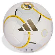 adidas Real Madrid Home Club Fußball - White / Bold Gold / Lgh Solid Grey - 5