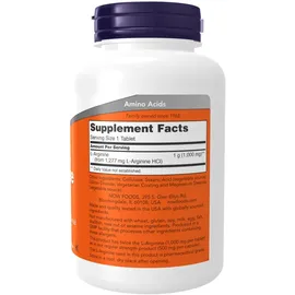 NOW Foods L-Arginine 1000 mg Tabletten 120 St.