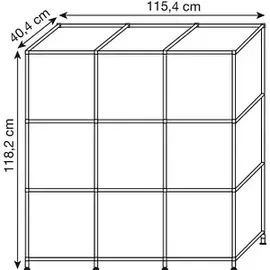 Viasit System4 Aktenschrank 115,4 x 40,4 x 118,2 cm weiß