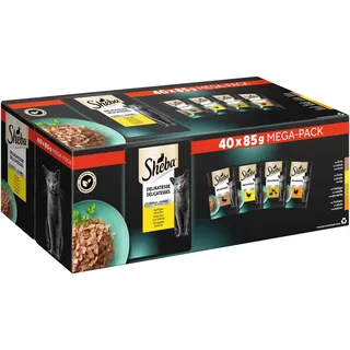 Sheba Delikatesse in Gelee Geflügel  40 x 85 g