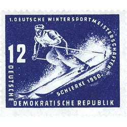Briefmarkensatz "Wintersportmeisterschaften Schierke"
