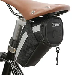 Fahrradsatteltasche Fahrradsitz Hecktasche Tasche MTB Fahrrad Werkzeug Aufbewahrungstasche schwarz
