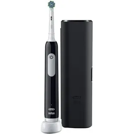 Oral-B Pro 1 Cross Action Elektrische Zahnbürste schwarz + Reiseetui