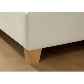 Home Affaire Boxspringbett HOME AFFAIRE "Calloway", beige, B:148cm L:238cm, Komplettbetten, Boxspringbett, inkl. Topper, XXL-Ausführung, in 4 Farben, 5 Breiten, 3 Matratzenarten