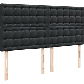 vidaXL Boxspringbett 180 x 200 cm Schwarz