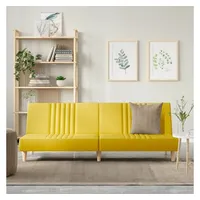 VidaXL Schlafsofa Hellgelb Stoff
