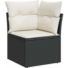 vidaXL Garten-Lounge-Set 8-tlg. schwarz