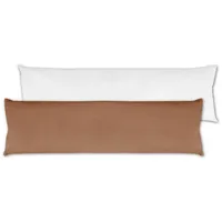BestLivings Seitenschläfer Kissenhülle 40 x 140 cm Inklusive Füllkissen Braun