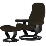 Stressless Relaxsessel mit Hocker Leder Consul ¦ braun ¦ Maße (cm): B: 76 H: 100 T: 71.0