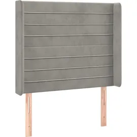vidaXL Boxspringbett 100 x 200 cm Hellgrau