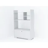 moebel17 moebel17, Mehrzweckschrank, Küchenschrank Aras, (B/H/T): 90cm/134cm/35cm, Weiß, Eckig, 4272