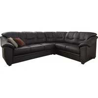 sit&more Eckcouch Kunstleder 2-Sitzer Schwarz