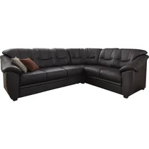 sit&more Eckcouch Kunstleder 2-Sitzer Schwarz
